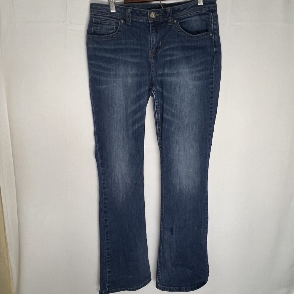 Apt.9 Womens Blue Denim Jean Size 10 Straight Leg Stretch